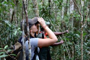 Amelia on her last trip to a tropical forest in Madagascar